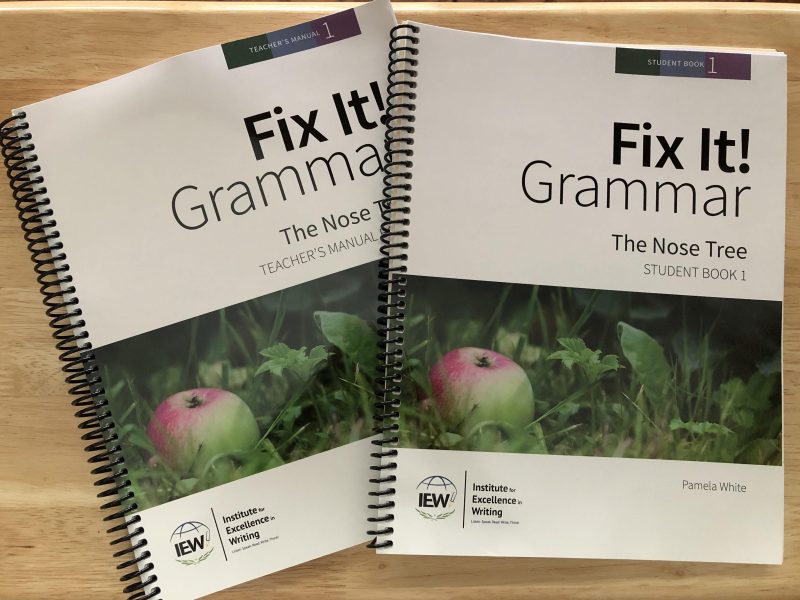 IEW Fix It! Grammar - A Review of The Nose Tree - Home Team Mom